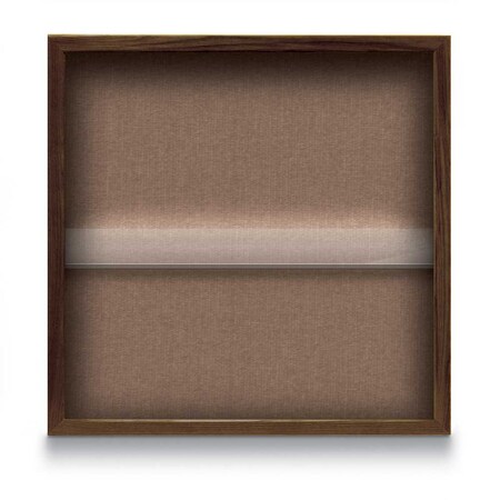 United Visual Products Outdoor Enclosed Combo Board, 48"x36", Satin Frame/Blue & Amethyst UVCB4836OD-BLUE-AMETHY